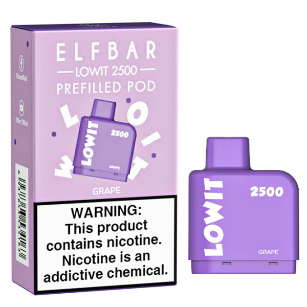 Картридж Elf Bar Lowit 2500 20 мг, 6 мл (Grape) в Норильске