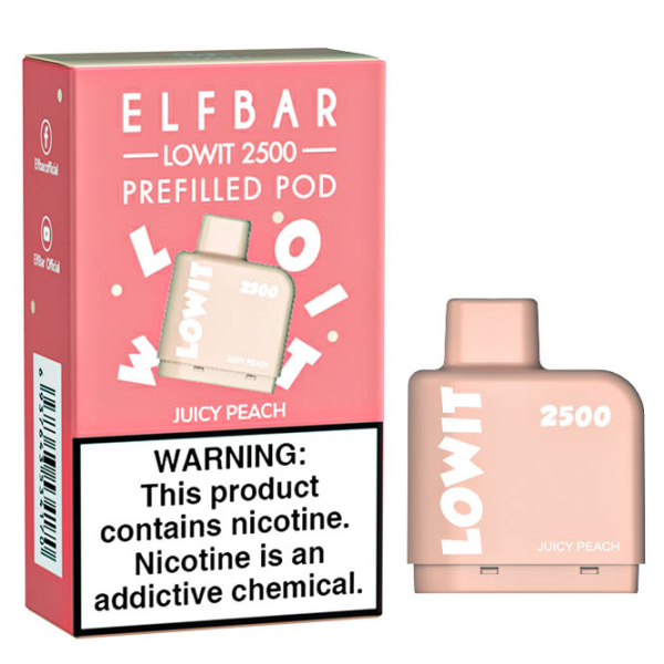 Картридж Elf Bar Lowit 2500 20 мг, 6 мл (Juicy Peach) в Норильске