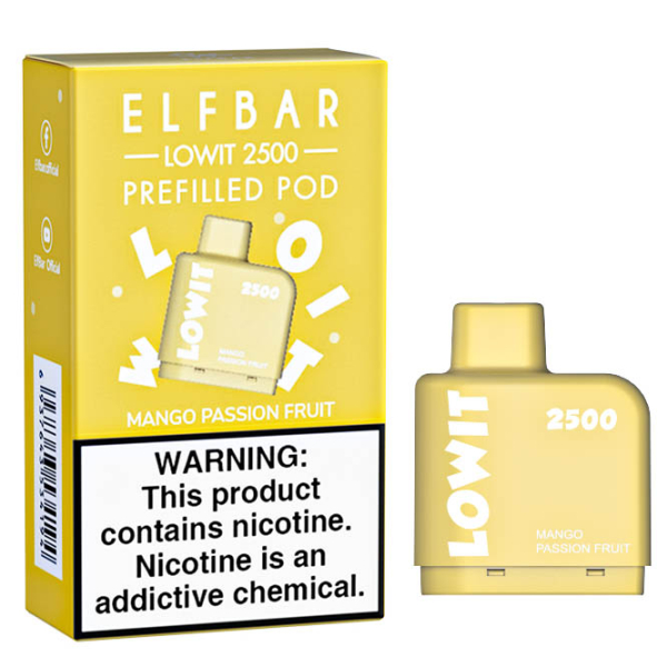 Картридж Elf Bar Lowit 2500 20 мг, 6 мл (Mango Passion Fruit) в Норильске