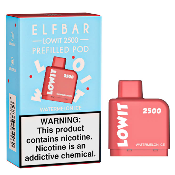 Картридж Elf Bar Lowit 2500 20 мг, 6 мл (Watermelon Ice) в Норильске
