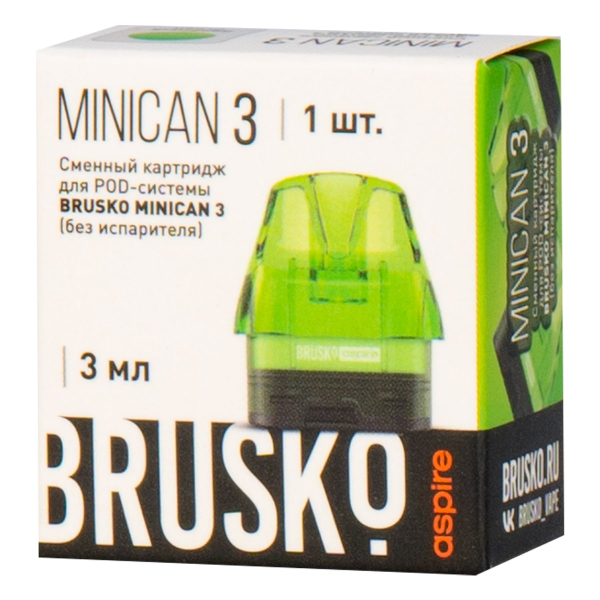 Картридж Brusko Minican 3 зелёный в Норильске