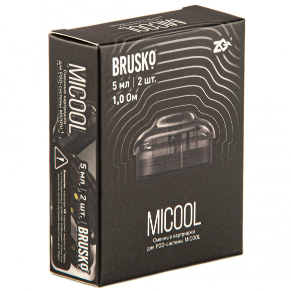 Картридж Brusko Zq Micool 5мл (2шт.) 1.0 в Норильске