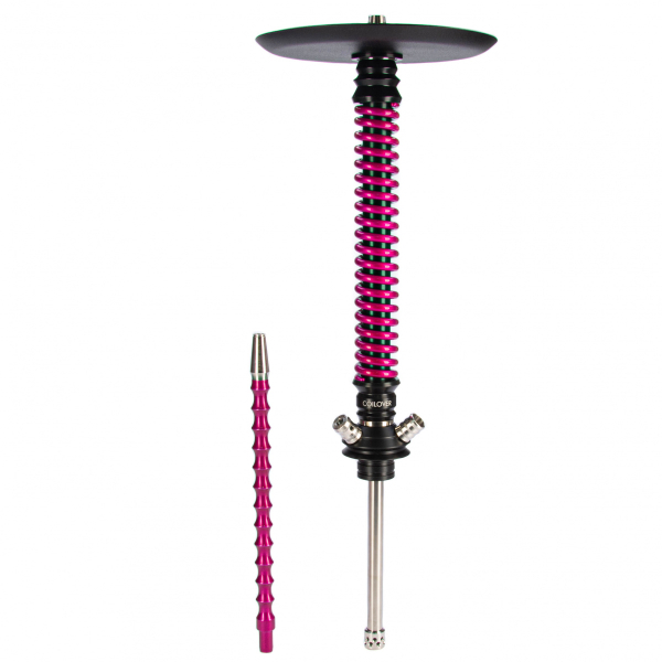 Кальян Mamay Customs Coilovers чёрно-розовый лак   в Норильске