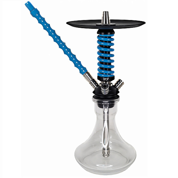 Кальян Mamay Custom Coilovers Micro Черный-Голубой Лак  в Норильске