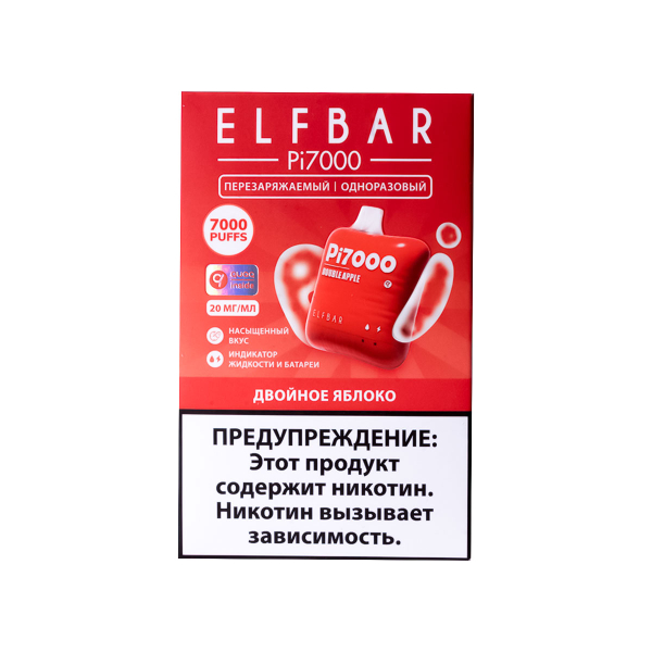Elf Bar Двойное Яблоко (7000 Затяжек) 20 Мг в Норильске