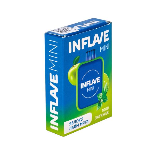 Inflave Mini Яблоко Лайм Мята (1000 Затяжек) в Норильске