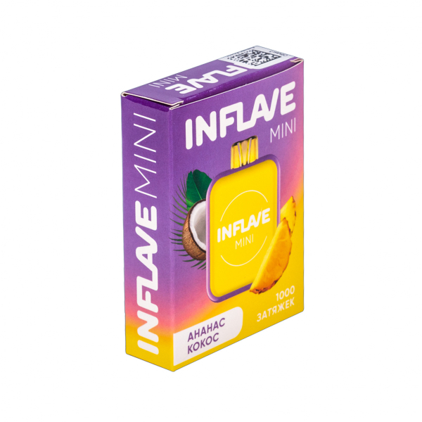 Inflave Mini Ананас Кокос (1000 Затяжек) в Норильске