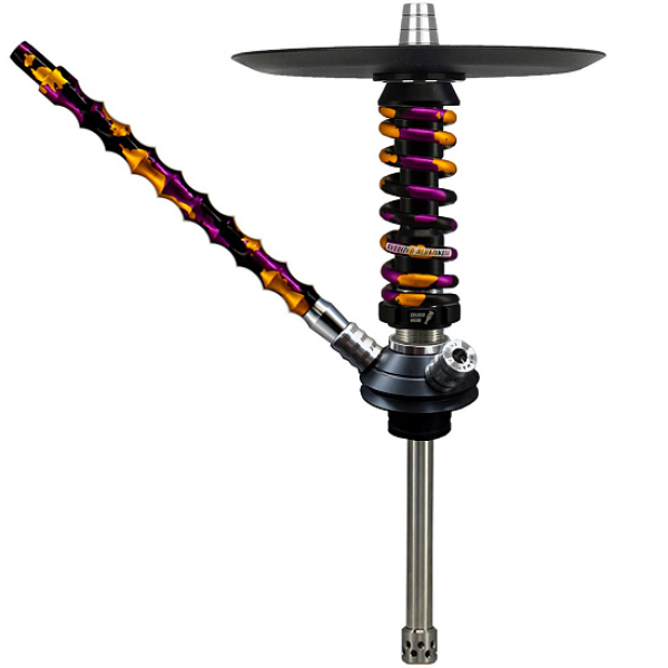 Кальян Mamay Custom Coilovers Micro Черный Пурпурно-Золотой Камуфляж  в Норильске