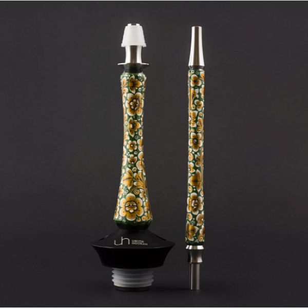 Кальян Union Hookah Sleek Хохлома Зеленый  в Норильске