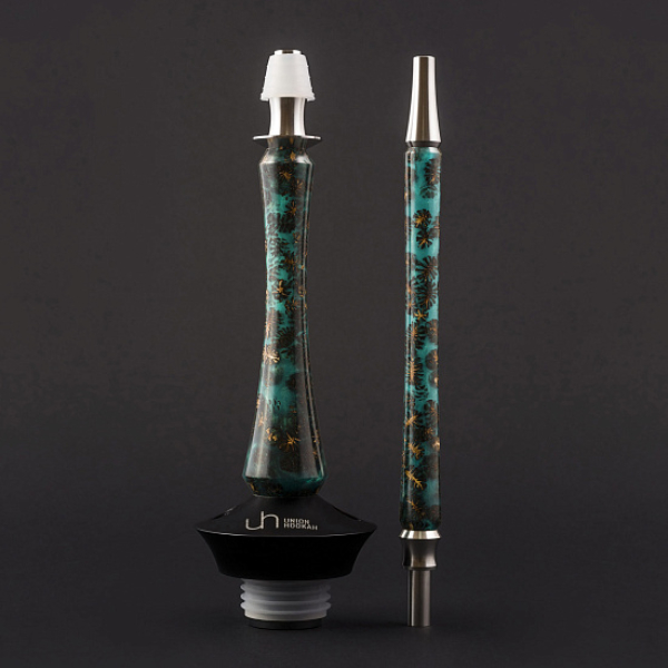 Кальян Union Hookah Sleek Акрил С Шишками Бирюзовый  в Норильске