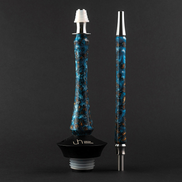 Кальян Union Hookah Sleek Акрил С Шишками Голубой   в Норильске