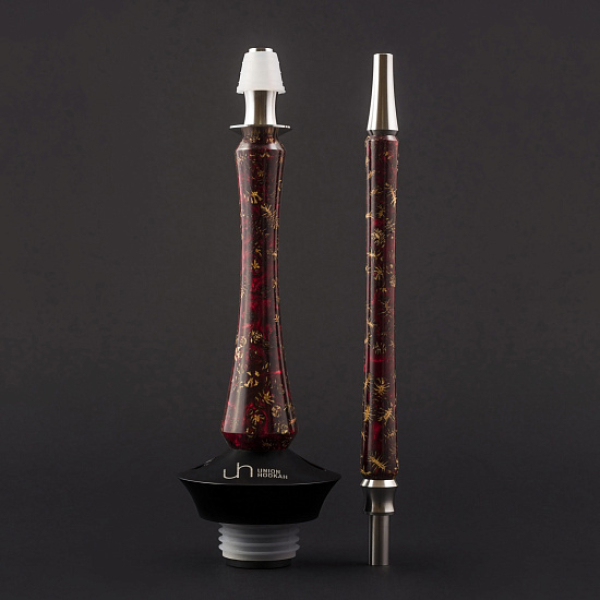 Кальян Union Hookah Sleek Акрил С Шишками Красный   в Норильске