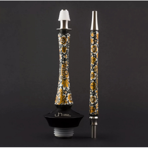 Кальян Union Hookah Sleek Хохлома Черный  в Норильске