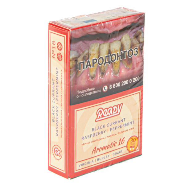 Табак Ready  №16 Black Currant Raspberry Peppermint 30 грамм в Норильске
