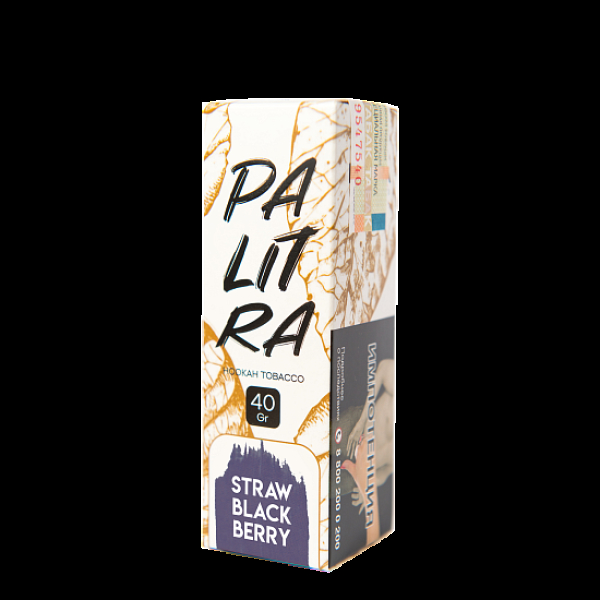 Табак Palitra Straw Black Berry (Земляника Ежевика)  40 грамм в Норильске