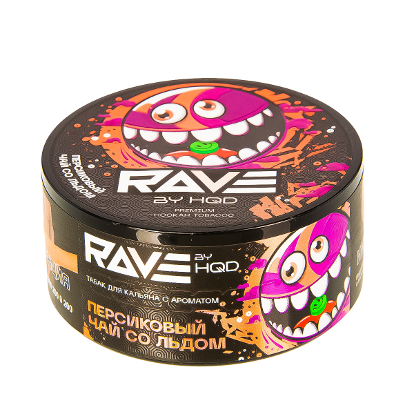 Табак Rave By Hqd Персиковый Чай Со Льдом  25 грамм в Норильске