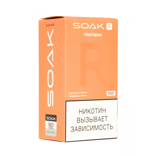 Soak R Нектарин 5000 Затяжек в Норильске