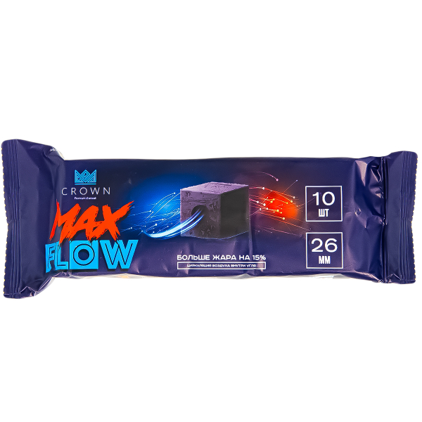 Уголь Crown Maxflow Кокосовый 10 Шт (26 Мм) в Норильске