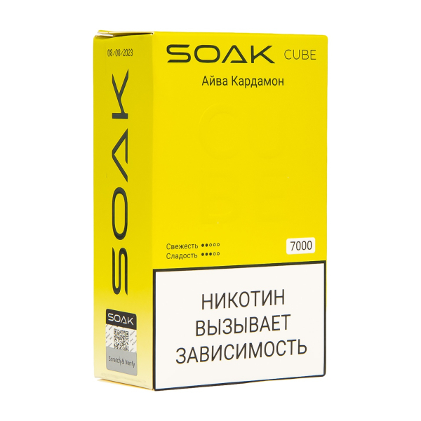 Soak Cube Айва Кардамон 7000 Затяжек в Норильске