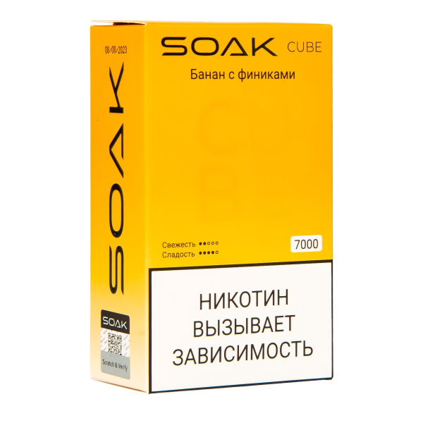 Soak Cube Банан С Финиками 7000 Затяжек в Норильске