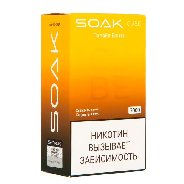 Soak Cube Папайя Банан 7000 Затяжек в Норильске