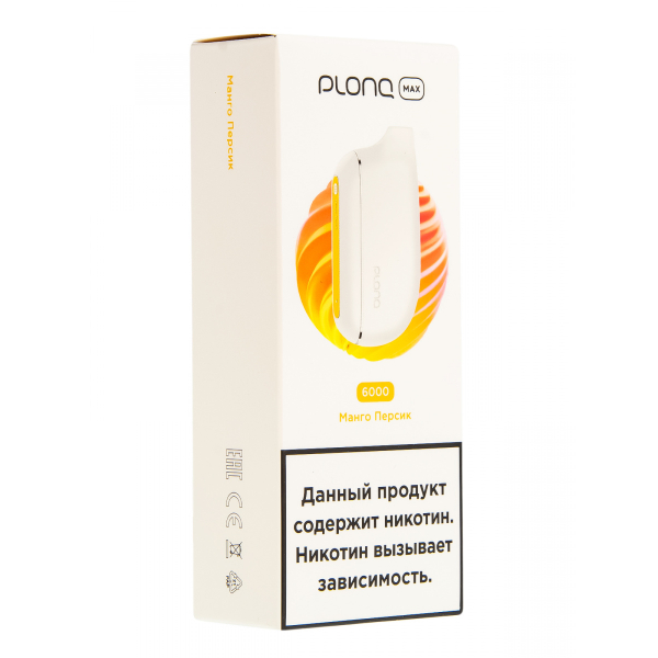 Plonq Max Манго Персик (6000 Затяжек) 20 Мг в Норильске
