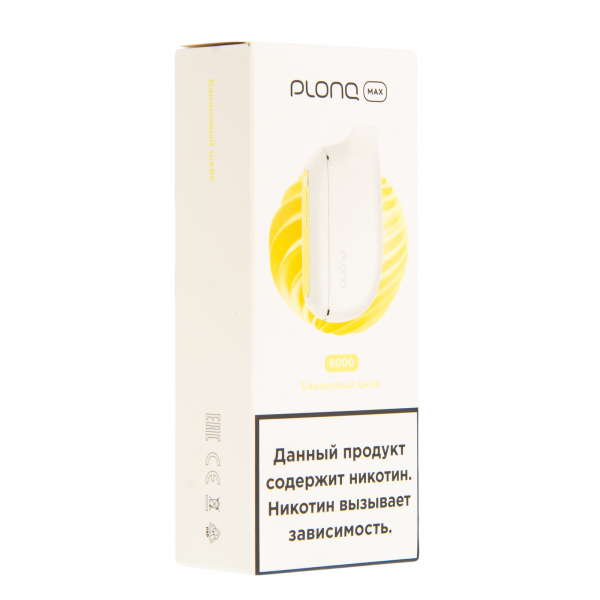 Plonq Max Банановый Шейк (6000 Затяжек) 20 Мг в Норильске