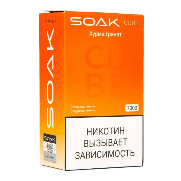 Soak Cube Хурма Гранат 7000 Затяжек в Норильске