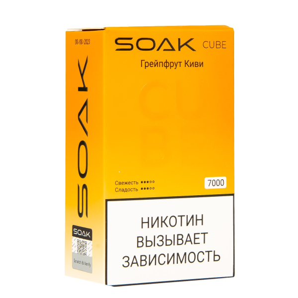 Soak Cube Грейпфрут Киви 7000 Затяжек в Норильске