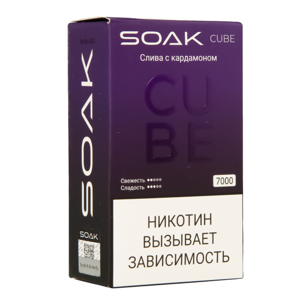 Soak Cube Слива С Кардамоном 7000 Затяжек в Норильске