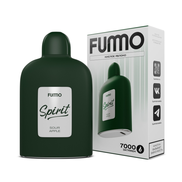 Электронка Fummo Spirit Кислое Яблоко  в Норильске