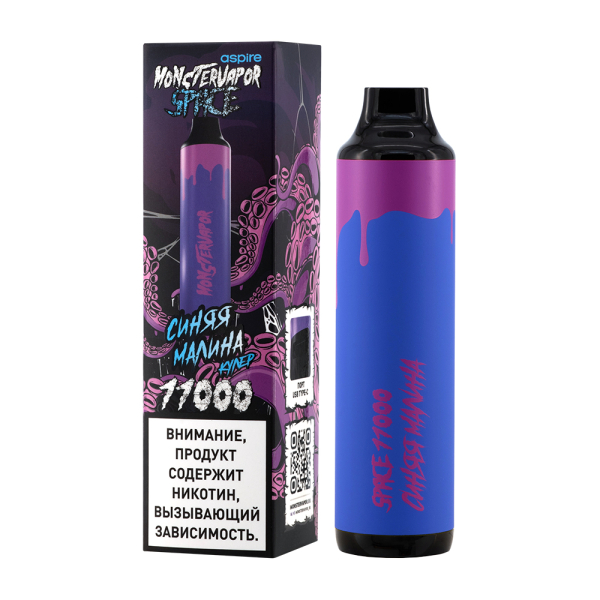 Электронка Monstervapor Space Синяя Малина (11000 Затяжек) в Норильске
