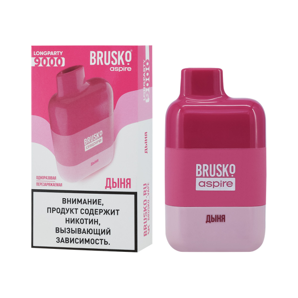 Электронка Brusko Longparty Дыня (9000 Затяжек) в Норильске