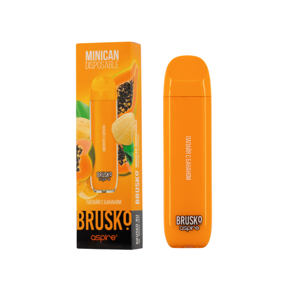 Электронка Brusko Minican Папайя С Бананом(1500 Затяжек) в Норильске