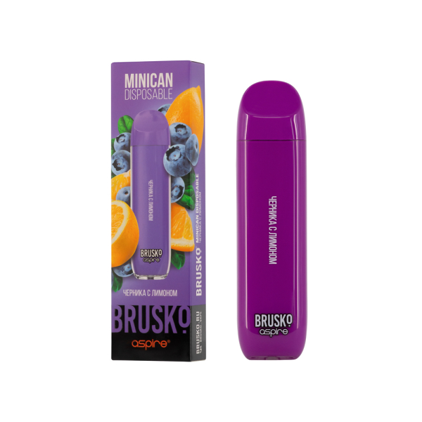 Электронка Brusko Minican Черника С Лимоном (1500 Затяжек) в Норильске