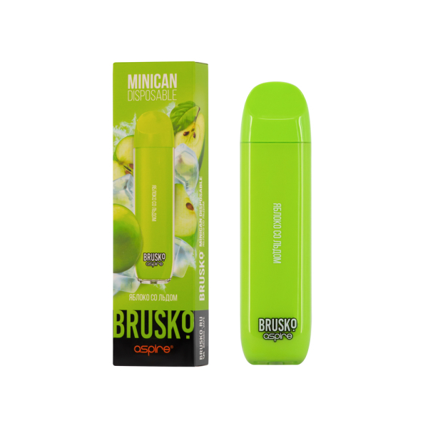 Электронка Brusko Minican Яблоко Со Льдом (1500 Затяжек) в Норильске