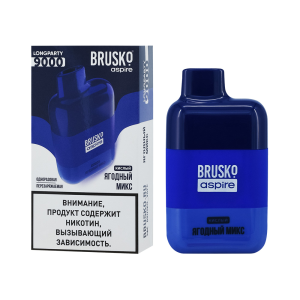 Электронка Brusko Longparty Ягодный Микс (9000 Затяжек) в Норильске