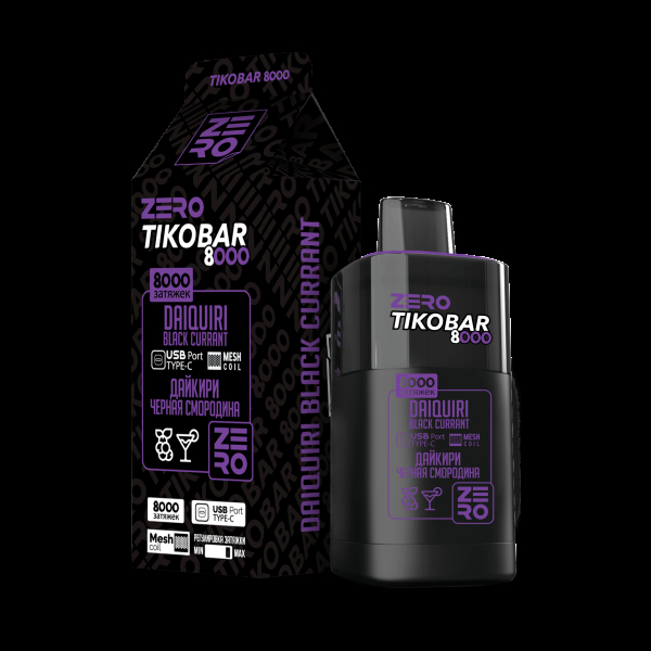 Электронка Tikobar Zero Дайкири Черная Смородина 8000 Затяжек в Норильске