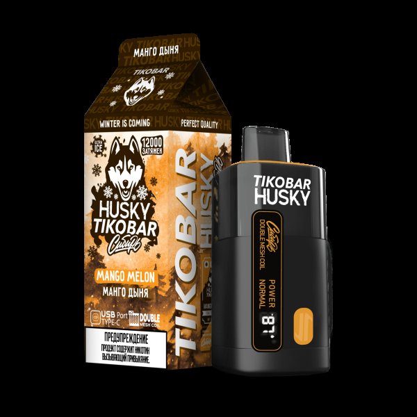 Электронка Tikobar Husky Сибирь Манго Дыня 12000 Затяжек в Норильске
