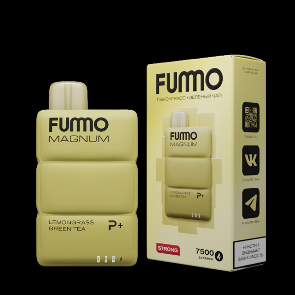 Электронка Fummo Magnum Лемонграсс Зеленый Чай (7500 Затяжек) в Норильске