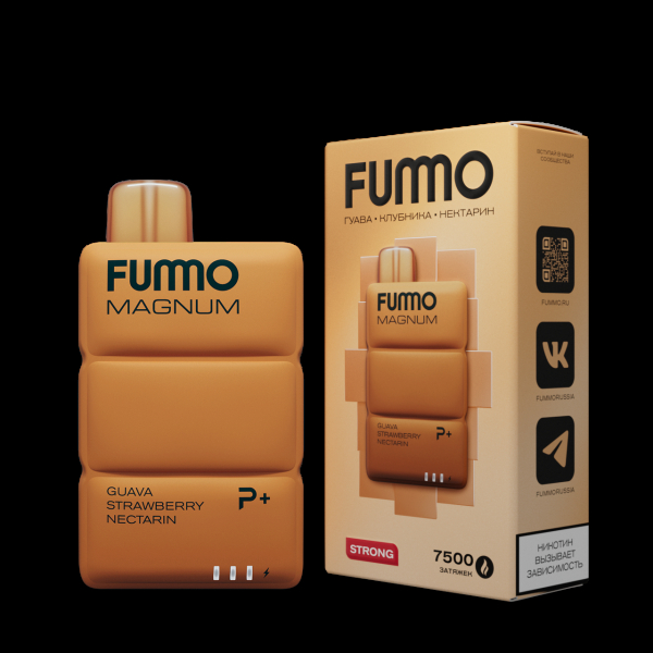 Электронка Fummo Magnum Гуава Клубника Нектарин (7500 Затяжек) в Норильске