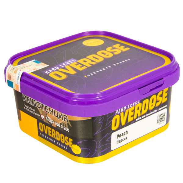 Табак Overdose Peach  200 грамм в Норильске