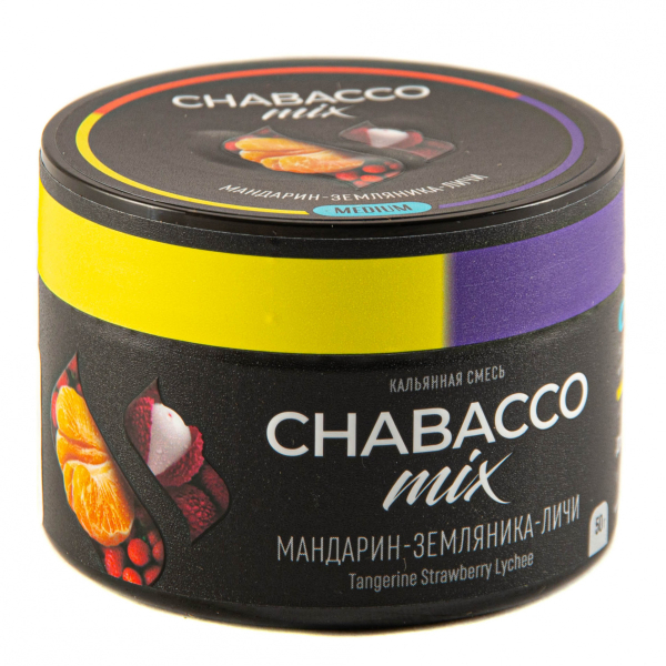 Смесь Chabacco Mix Medium Tangerine Strawberry Lychee  50 гр в Норильске