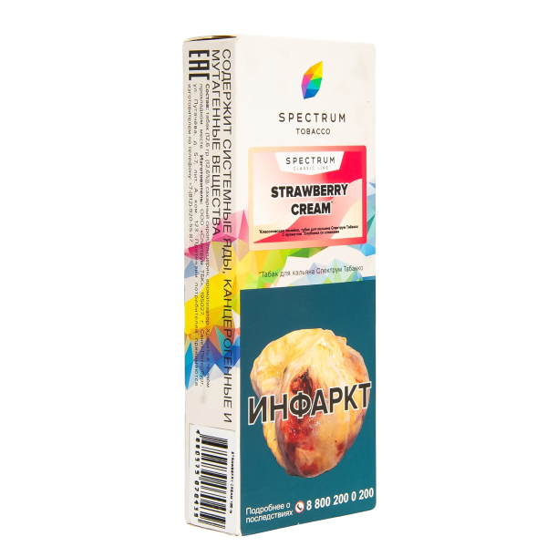 Табак Spectrum Strawberry Cream  100 гр в Норильске