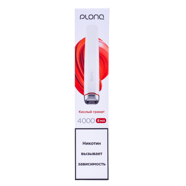 Электронка Plonq Plus Pro Кислый Гранат (4000 Затяжек) 20 Мг в Норильске