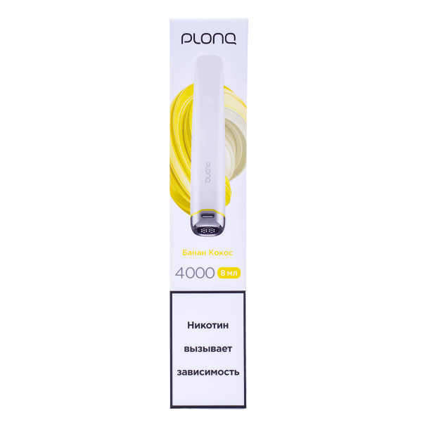 Электронка Plonq Plus Pro Банан Кокос (4000 Затяжек) 20 Мг в Норильске