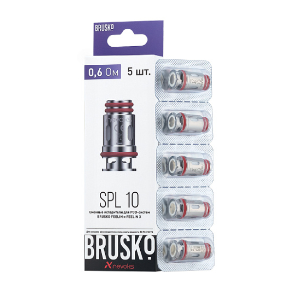 Испаритель Brusko Feelin Spl-10, 0.6 Ом, Упак. 5 Шт в Норильске