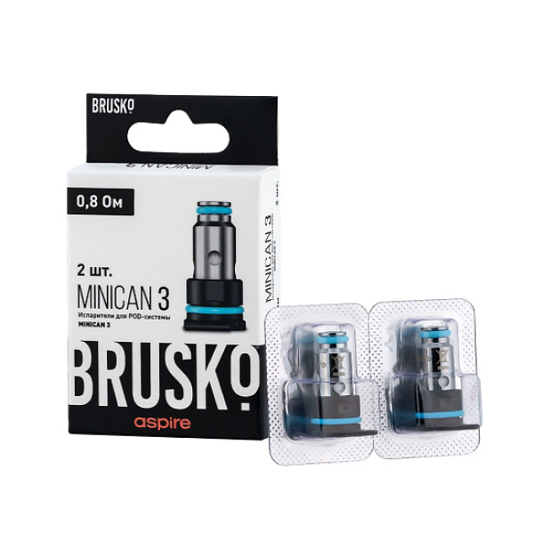Испаритель Brusko Minican, 3, Af Mesh Coil, 0.8 Ом, Упак. 2 Шт в Норильске