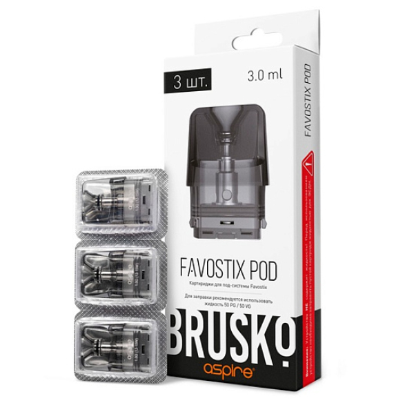 Сменный Картридж Brusko Favostix 0.6 Ом, Упак. 3 Шт в Норильске