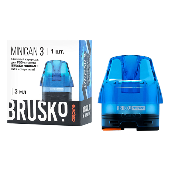 Сменный Картридж Brusko Minican 3, (Синий), 3 Мл, Упак. 1 Шт в Норильске